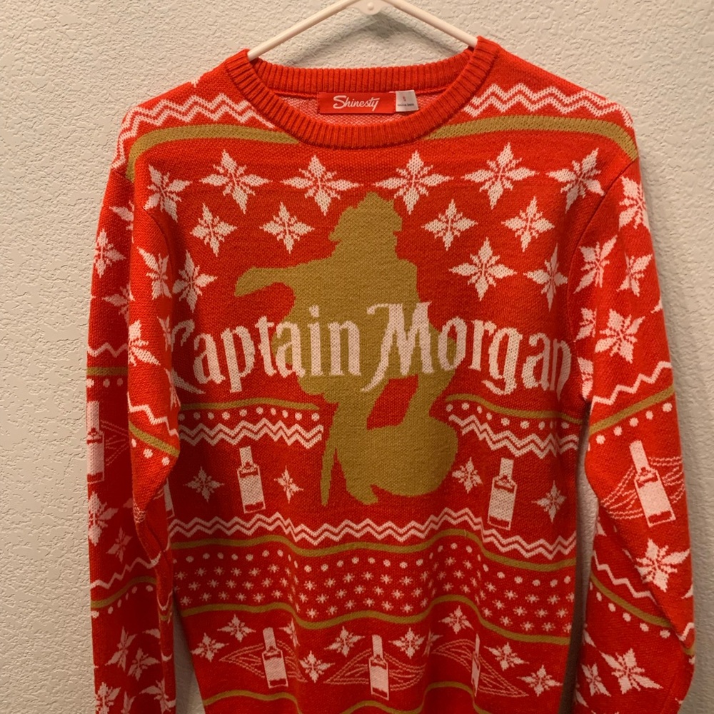 Red and Gold Crewneck Sweater
